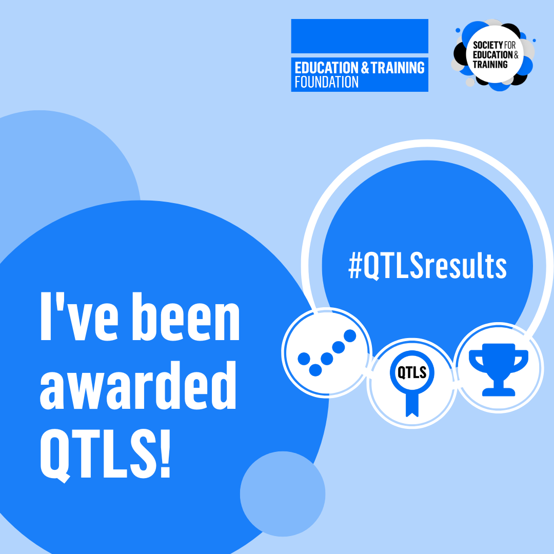 I've been awarded QTLS