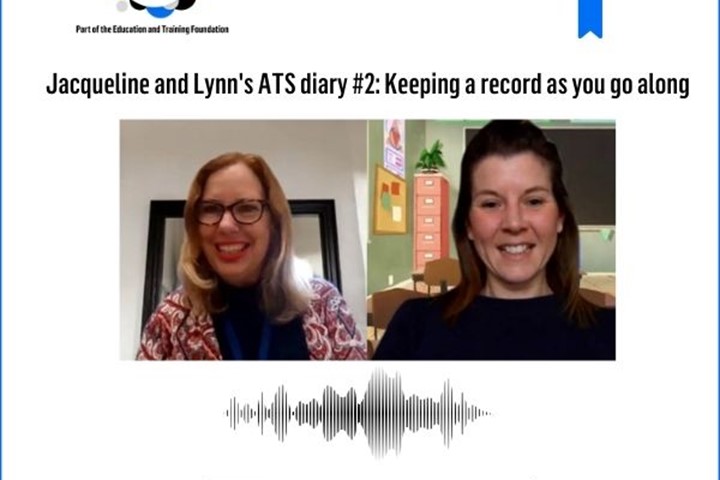 Jacqueline And Lynn's ATS Diary 2 Keeping A Record As You Go Along